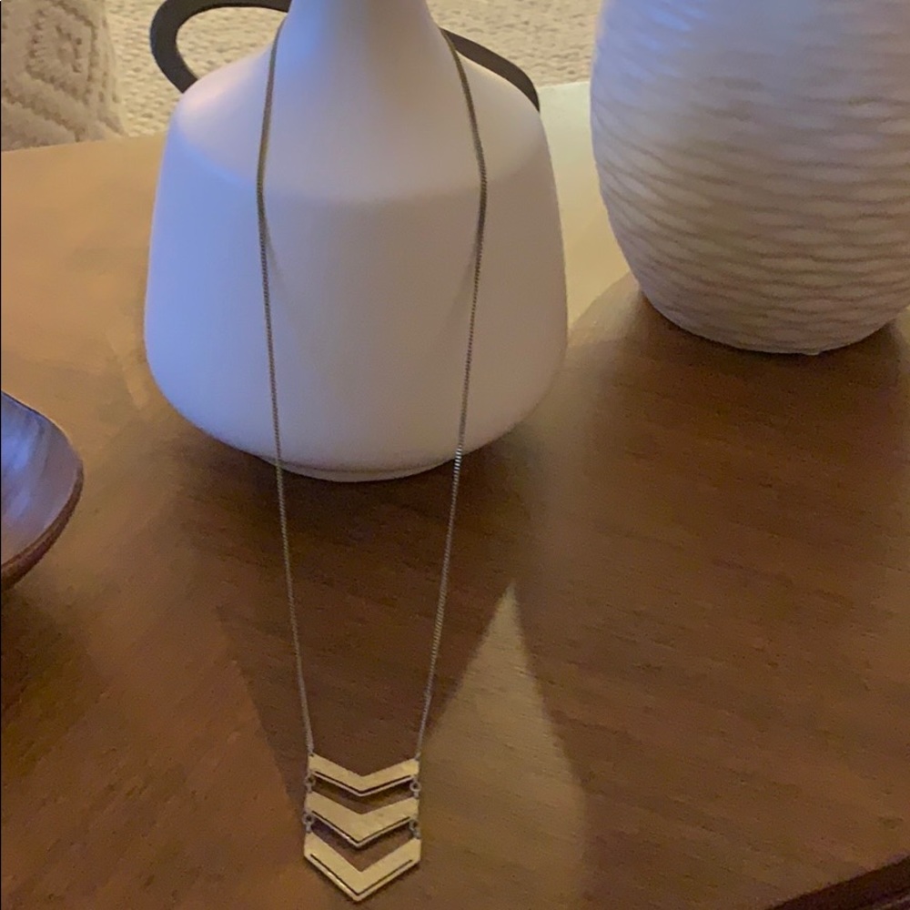 Chevron plunge necklace